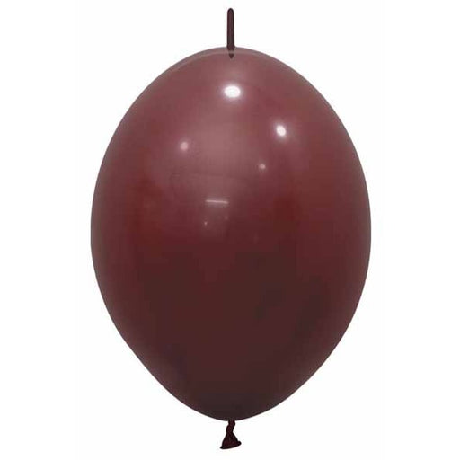 Sempertex Merlot 12-Inch Link-O-Loon Latex Balloons, 25 Pack