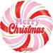 PRIMA CHRISTMAS 18" PINK RED SWIRL 1/PKG