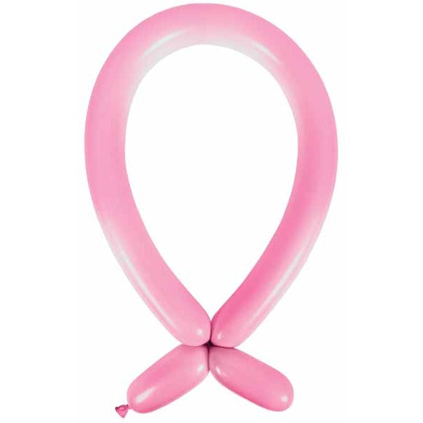 Anagram Standard Pink 260 Twisting Latex Balloons, 100 Count