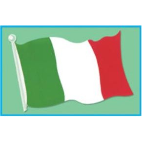 18-Inch Italian Flag Cutout