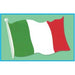 18-Inch Italian Flag Cutout