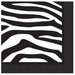 Zebra Print 2-Ply Beverage Napkins, 16 Count