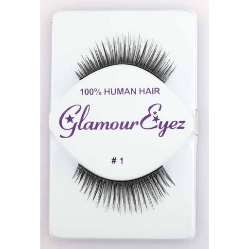 Faux cils Glamour Eyez noirs, réguliers n° 1