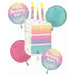 Pearlized Birthday Balloon Bouquet