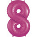 Anagram Pink Number 8 Foil Balloon, 34 Inch