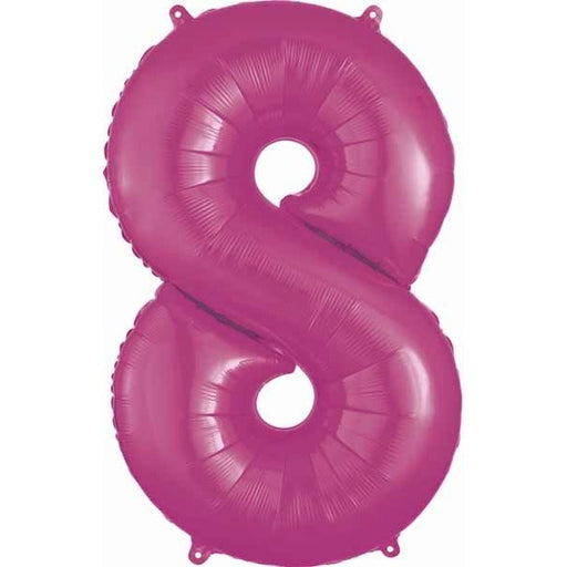 26-Inch Pink Number 8 Balloon