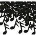 Black Music Note Confetti, 1 oz