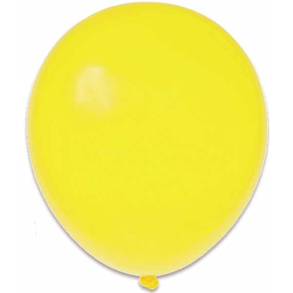 Trico Yellow 5 Inch Latex Balloons, 100 Count
