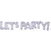 Let's Party Holographic Block Letter Balloon