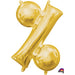 Gold Percent Symbol 16-Inch Foil Balloon