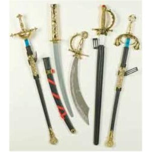26-Inch Jeweled Handle Costume Sword