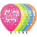 HBD SPLASH NEON ASST 11" SEMPERTEX 50/BG