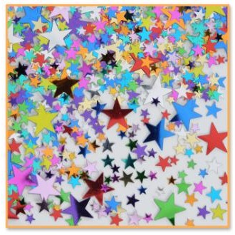 Pretty Party Stars Multicolor Confetti, 0.5 oz