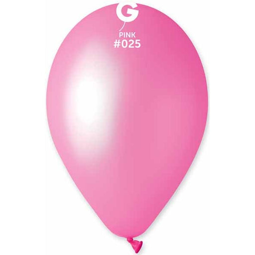 Gemar 12" Neon Pink #025 Latex Balloons, 50 Count