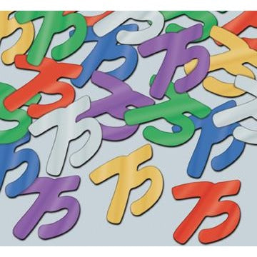 Fanci-Fetti "75" Multicolor Confetti, 0.5 oz