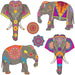 Elephant Cutouts, 6 Count