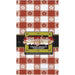 Red Gingham Plastic Table Cover, 54 x 108 Inches