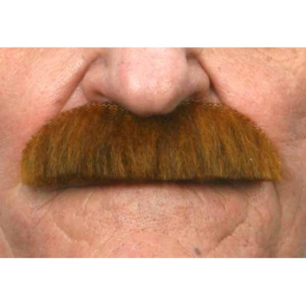Auburn Brown Costume Moustache, 10 cm