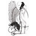 Tinsley Transfers Angel of Death Goth Temporary Tattoo