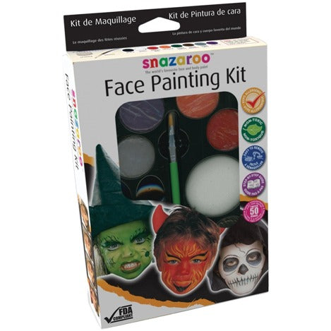 Snazaroo Halloween Face Painting Kit, 11 Pieces