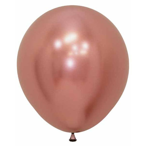 Sempertex Reflex Rose Gold 18-Inch Latex Balloons, 25 Pack