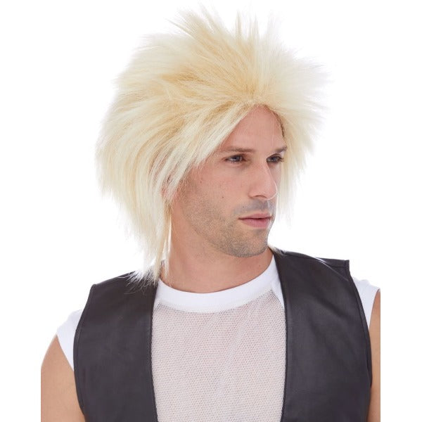 Short Blonde Rocker Costume Wig