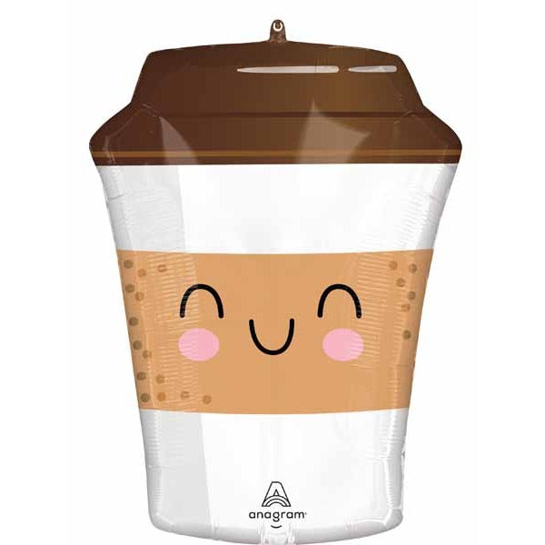 Coffee To Go 21-Inch Shaped Foil Balloon