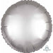 18" Platinum Satin Luxe Round Foil Balloon