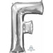 34-Inch Silver Letter F Foil Balloon