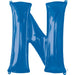 Blue Letter N Balloon, 32 Inch