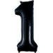 34-Inch Black Number 1 Foil Balloon