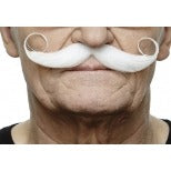 White Costume Moustache, 13 cm x 4 cm