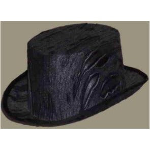 Tattered Zombie Top Hat Costume Accessory