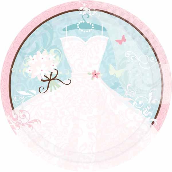 Something Blue 10.5 Inch Dinner Plates, 18 Count