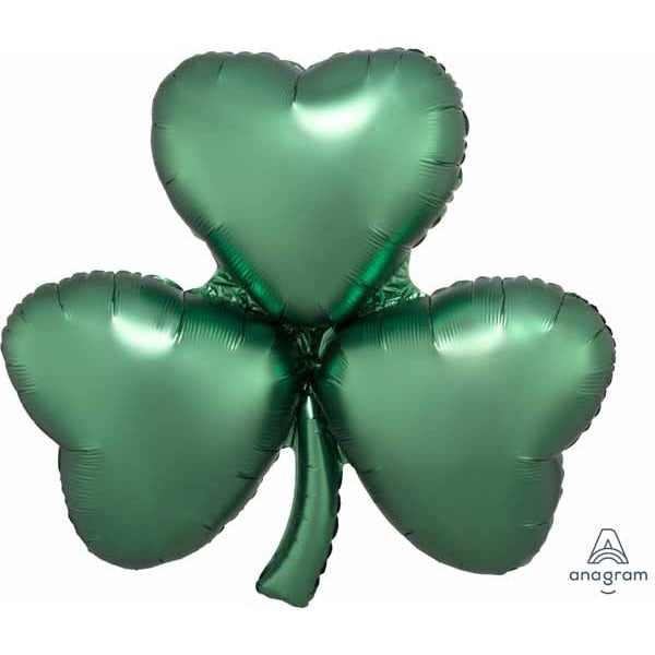 Emerald Shamrock 29-Inch Shaped Foil Balloon