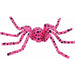 47-Inch Pink and Black Spider Decoration