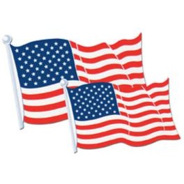 18-Inch American Flag Cutout