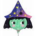 Halloween Witch Mini Shape Foil Balloon
