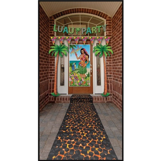 Chemin de table Luau « Hot Coals », 61 cm x 3 m