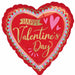 Artistic Affection 18-Inch Happy Valentine's Day Foil Balloon