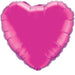 18-Inch Magenta Heart Foil Balloon