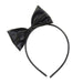 Black Bow Snap-On Headband