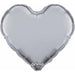 Prima Silver Heart Foil Balloon, 18 Inch
