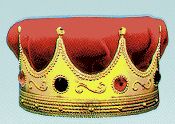 Red King's Crown with Velvet Turban