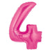 Megaloon 40-Inch Pink Number 4 Balloon