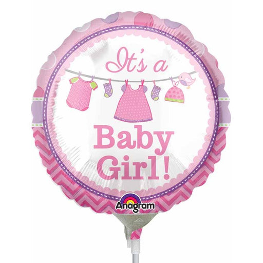 Shower With Love Baby Girl 9-Inch Foil Balloon