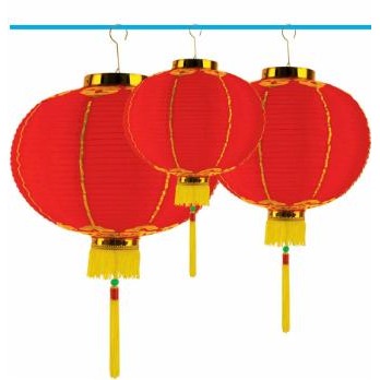 8-Inch Good Luck Lantern with Tassel