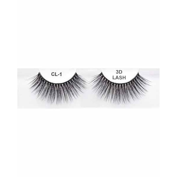 Black 3D Faux Mink Eyelashes, Style CL #1