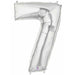 Megaloon Silver Number 7 Balloon, 34 Inch