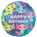 Axolotl Birthday 18-Inch Round Foil Balloon
